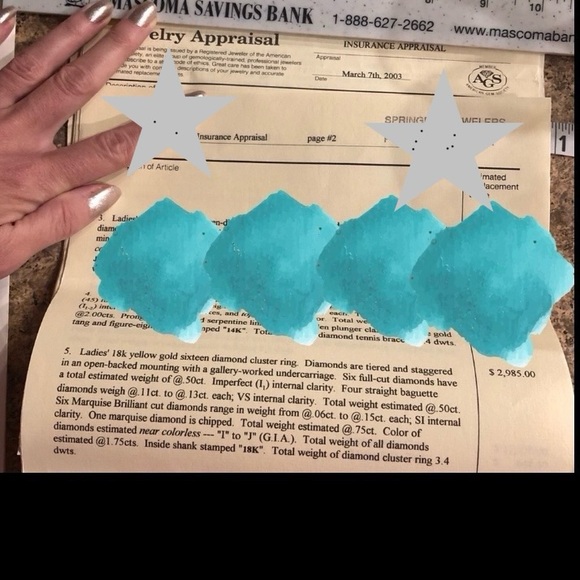 18K Yellow Gold Diamond Cluster Cocktail Ring - Picture 13 of 13